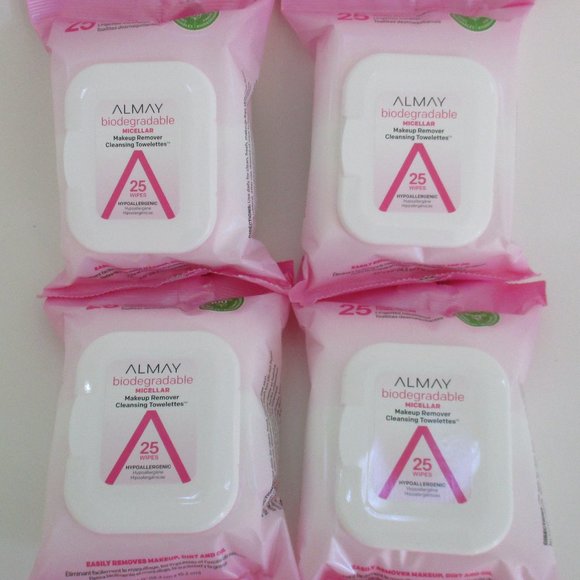 4 Almay Micellar Makeup Remover Cleansing Wipes - Picture 1 of 3